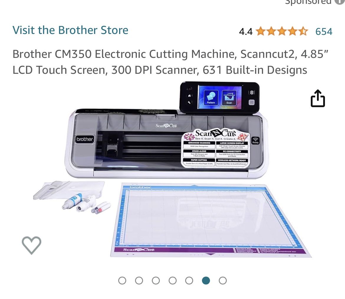 New Brother Scan And Cut CM350 With Rolling Case