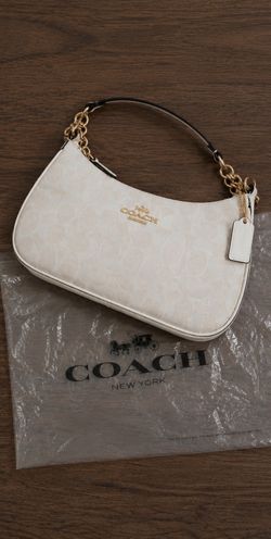 White teri Coach bag