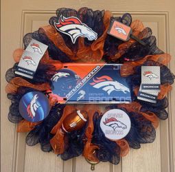 Denver Broncos Wreath