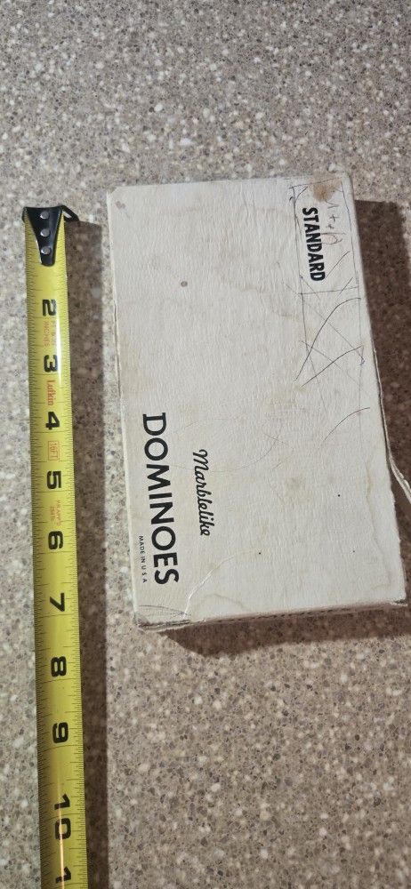 Marble Like Vtg Set Of Puremco No 616 Standard Dominoes