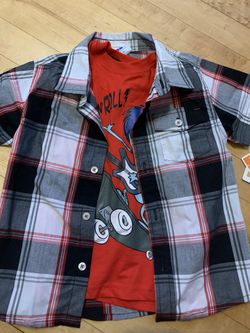 Boys 2 piece shirt