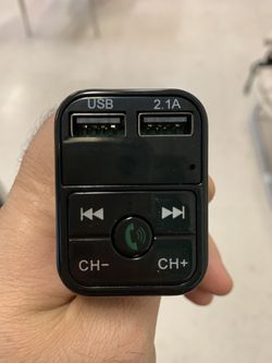 Wireless Bluetooth Car kit Handsfree Talk MP3 player fm transmitter dual car charger