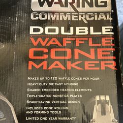 Warning waffle cone 2 dual maker