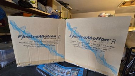 NEW Pair MartinLogan ElectroMotion R In-Ceiling Speakers - Sealed Boxes New (never opened)