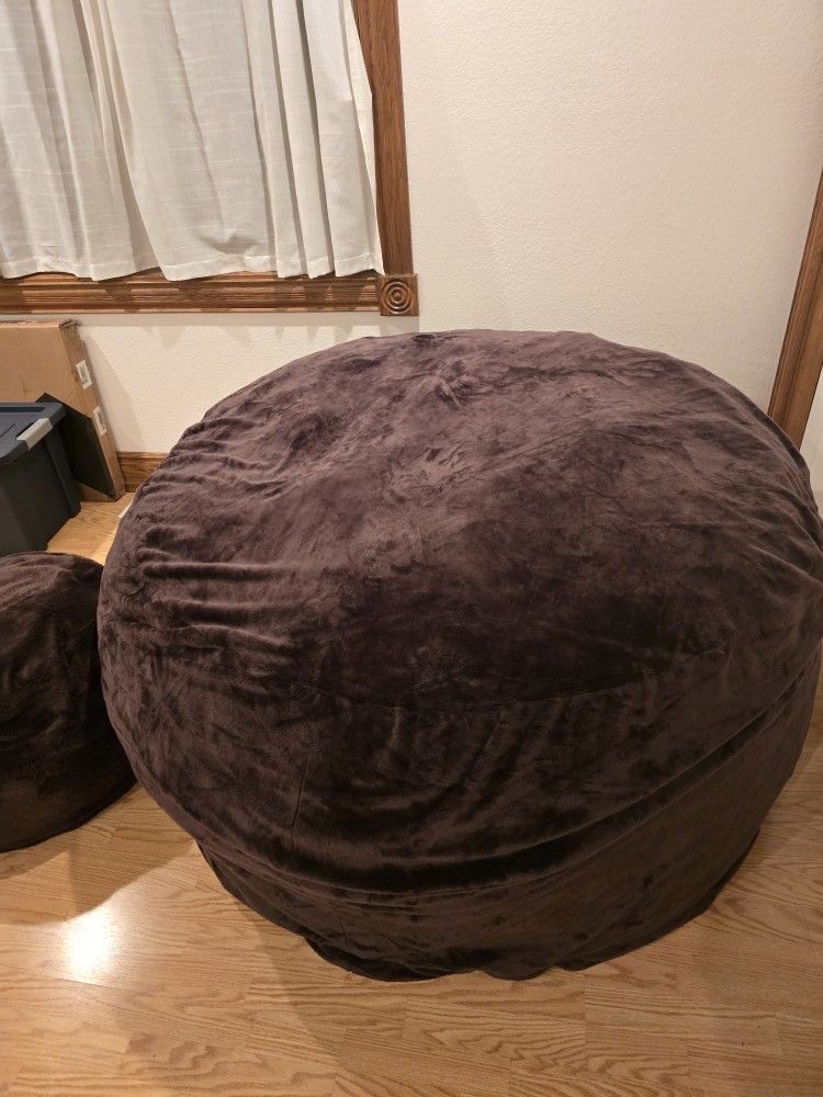 New ... ULTIMATE SACK 6ft Bean Bag Chair & Footstool,
Oversize Bean Bag Chair for Adults, Comfy Chair
Bean Bag Couch Lounge Sofa Loveseat Furniture.