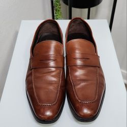 Men's To Boot New York Adam Derrick Brown Leather  Loafers 8.5