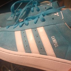 Adidas Mens Campus 2 Cyan Sneakers Size 10