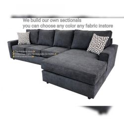 Good Quality Contempo 2Pc Sectional LHF Chaise Gray