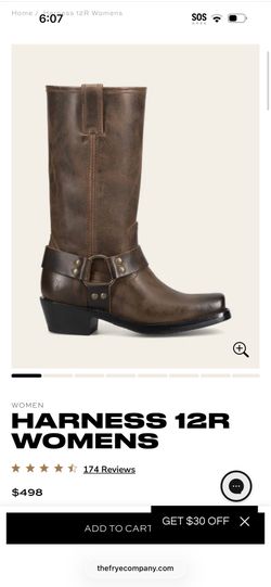 Frye harness women boots!  7 1/2