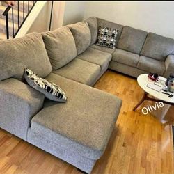 [OM] 🟪 Only $45 initial then take it home 🏡 Brand New Ballinasloe 3 Piece Sectional With Chaise 