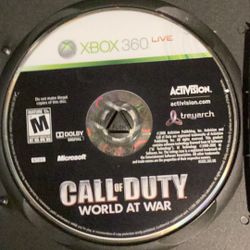 Cod World At War Xbox 360
