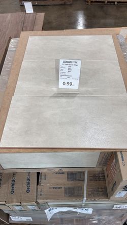 $0.99 per sf 12x24 Matte Ceramic Tile