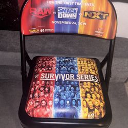 WWE Survivor Series Commemorative Pipe Chair Limited Item Collector 2019