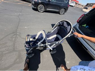 Double stroller with double canopy