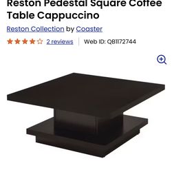 Reston Pedestal Square Cappuccino