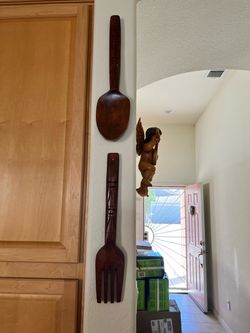 Wooden spoon & fork