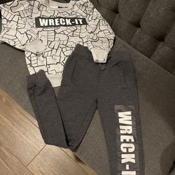 Wreck It Ralph Kids Jogger Set Size 5t