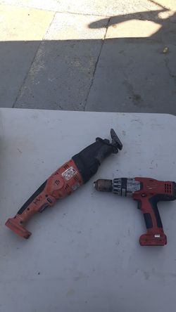 Milwaukee drill and sawzall