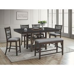 Dining Set With 4 Chairs And Bench ALSO BUTTERFLY LEAF . TAX REFUND SALE