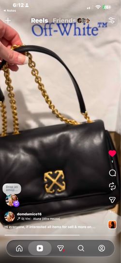Off-White Leather Shoulder Bag~ BRAND NEW w/ dust bag!! //Black// Camel // Ivory/Pearl ~