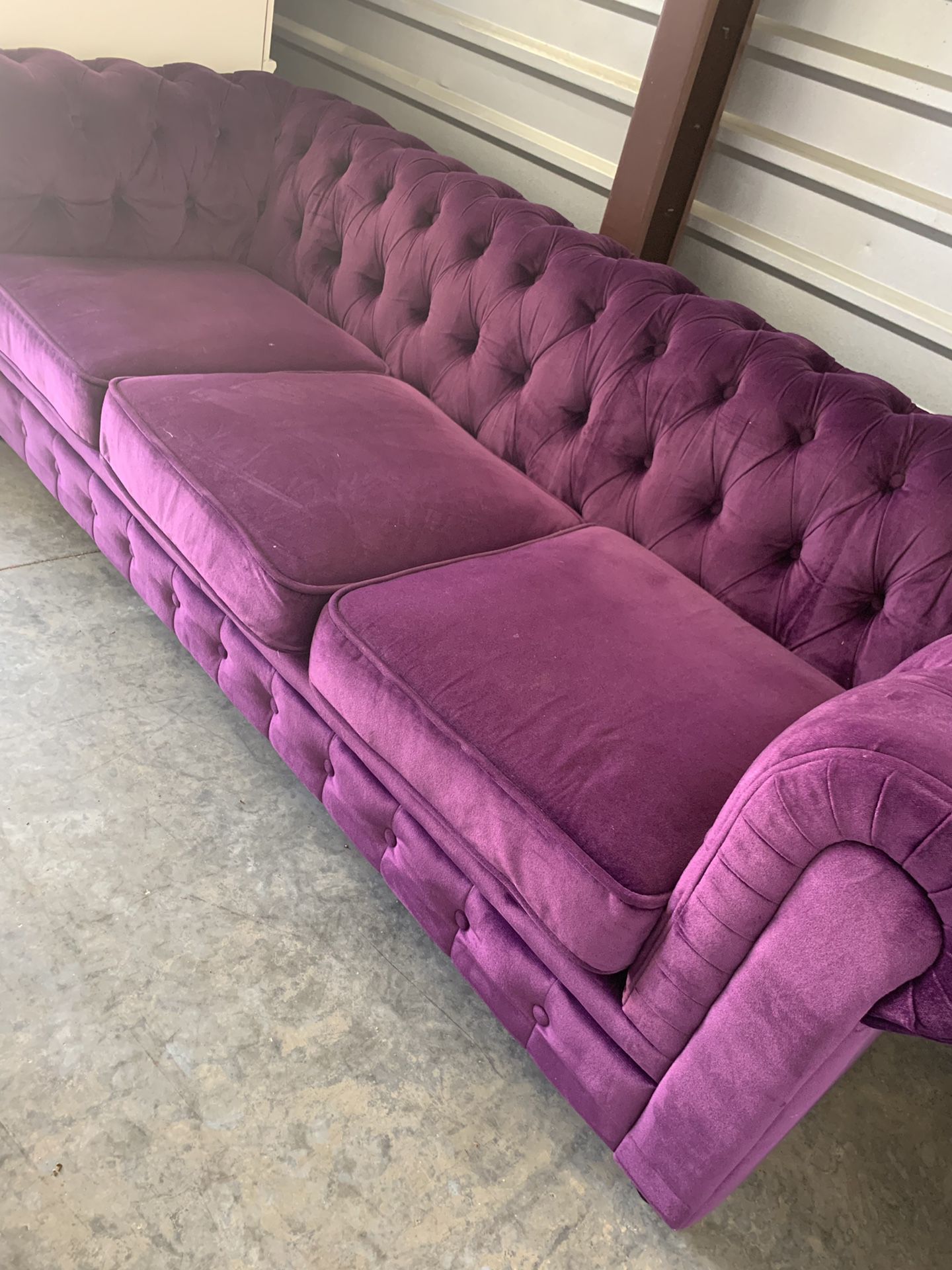 Purple sofa