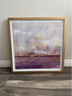 Modern Abstract Wall Art – Gold Frame