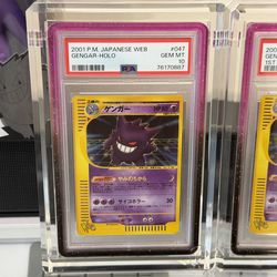 Pokemon Masaki Gengar PSA 10 Unlimited Edition