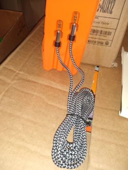 Aux cable 6 packs to a case for 10.00 a case have about 20 cases