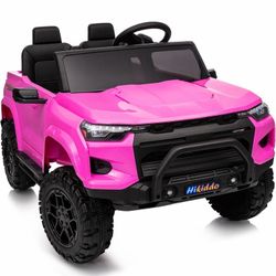 New Hikiddo 24V Kids Ride on Dump Truck, 2 Seater Ride on Car Tractor with Remote, Pink  New in box JC603 24V Hikiddo Kids electric cars for girls and