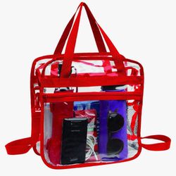 Clear Totes with Handles And Shoulder Strap