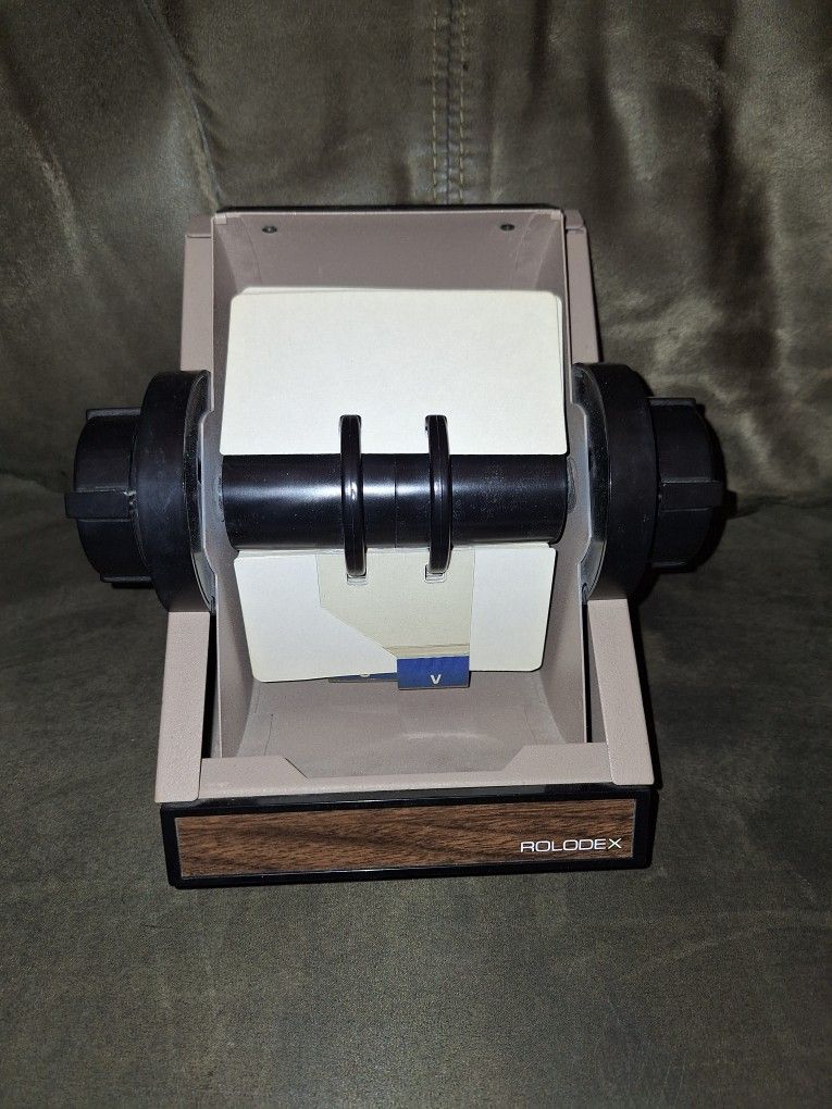 Vintage Metal Rolodex