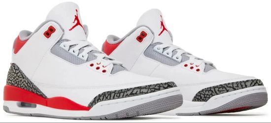 Size 10-Jordan 3 Retro Fire Red BNIB