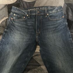 American Eagle Original Straight Blue Pants Size 33/30