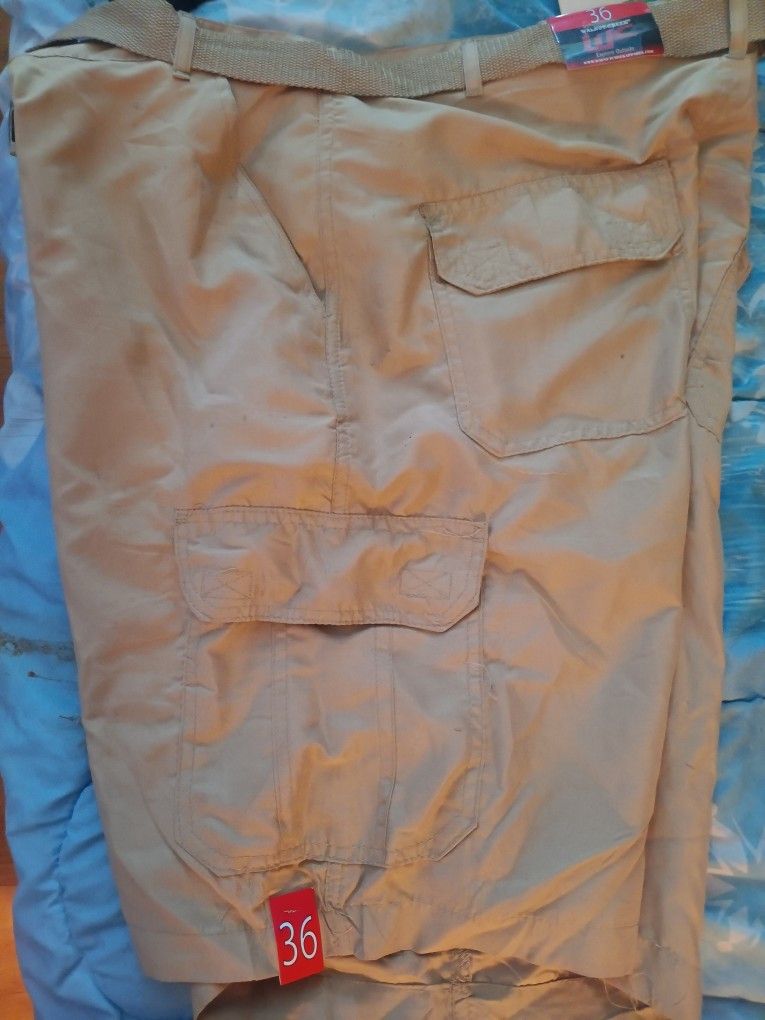 Mens Cargo Shorts Size 36