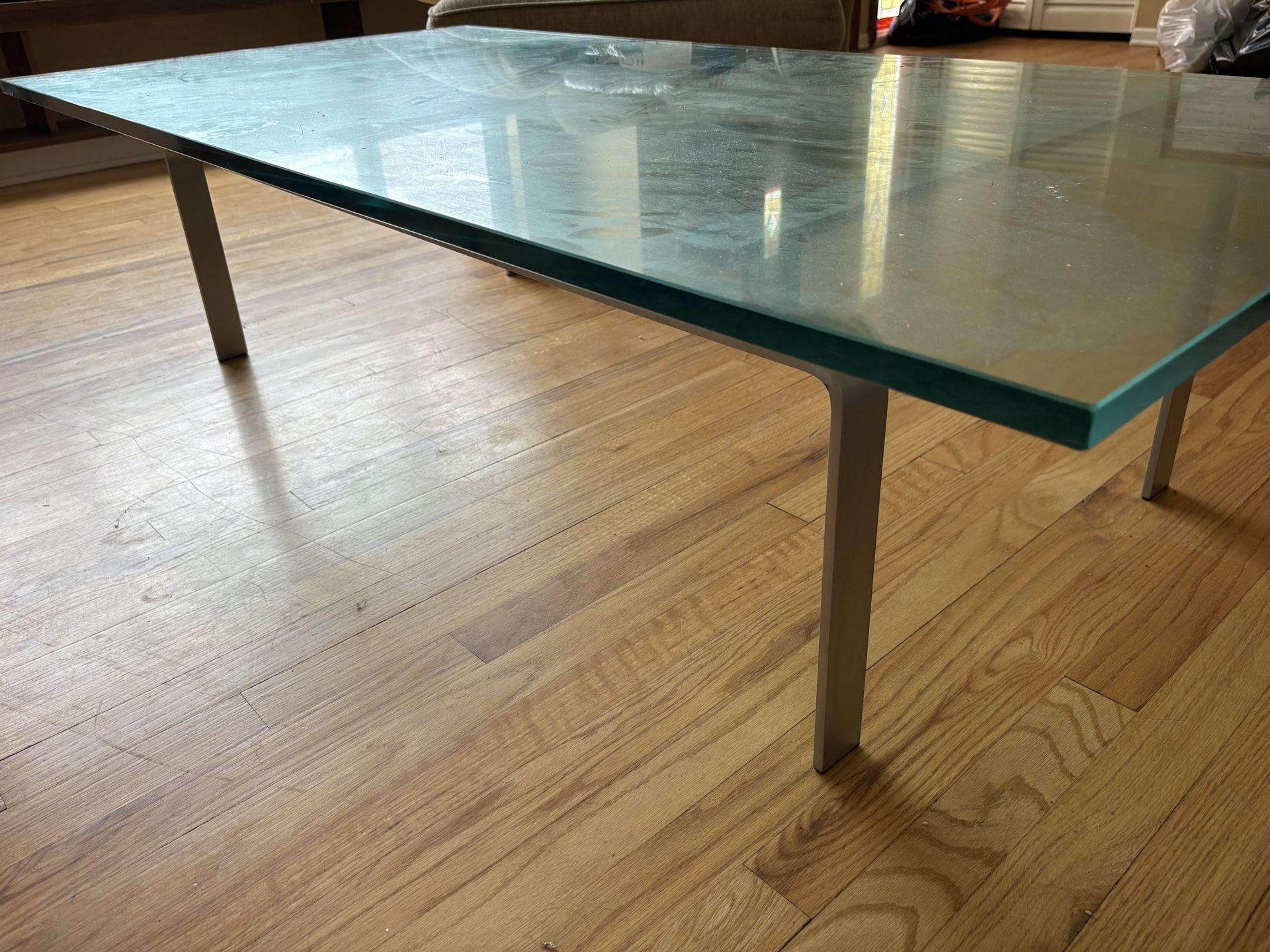 Free glass coffee table