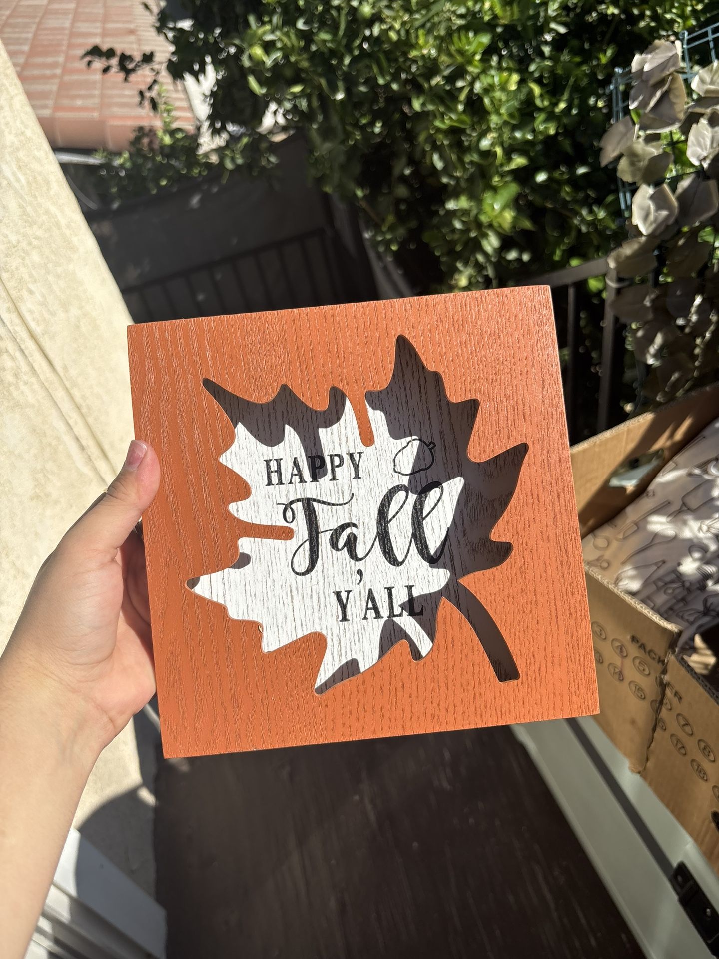 🎃 “Happy Fall Y’all” Wooden Sign – Autumn Home Décor 🍂