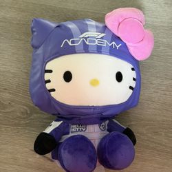 Hello Kitty F1 Academy Plush Big 10inches Stuffed Animal 