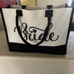 Bride Canvas Tote Bag