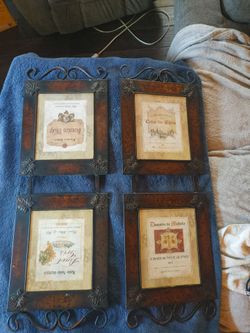 METAL WINE DECOR