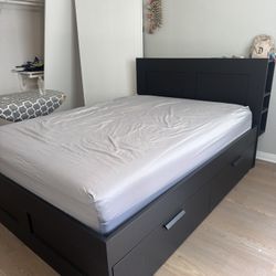 Queen Bed Frame With Storage 
