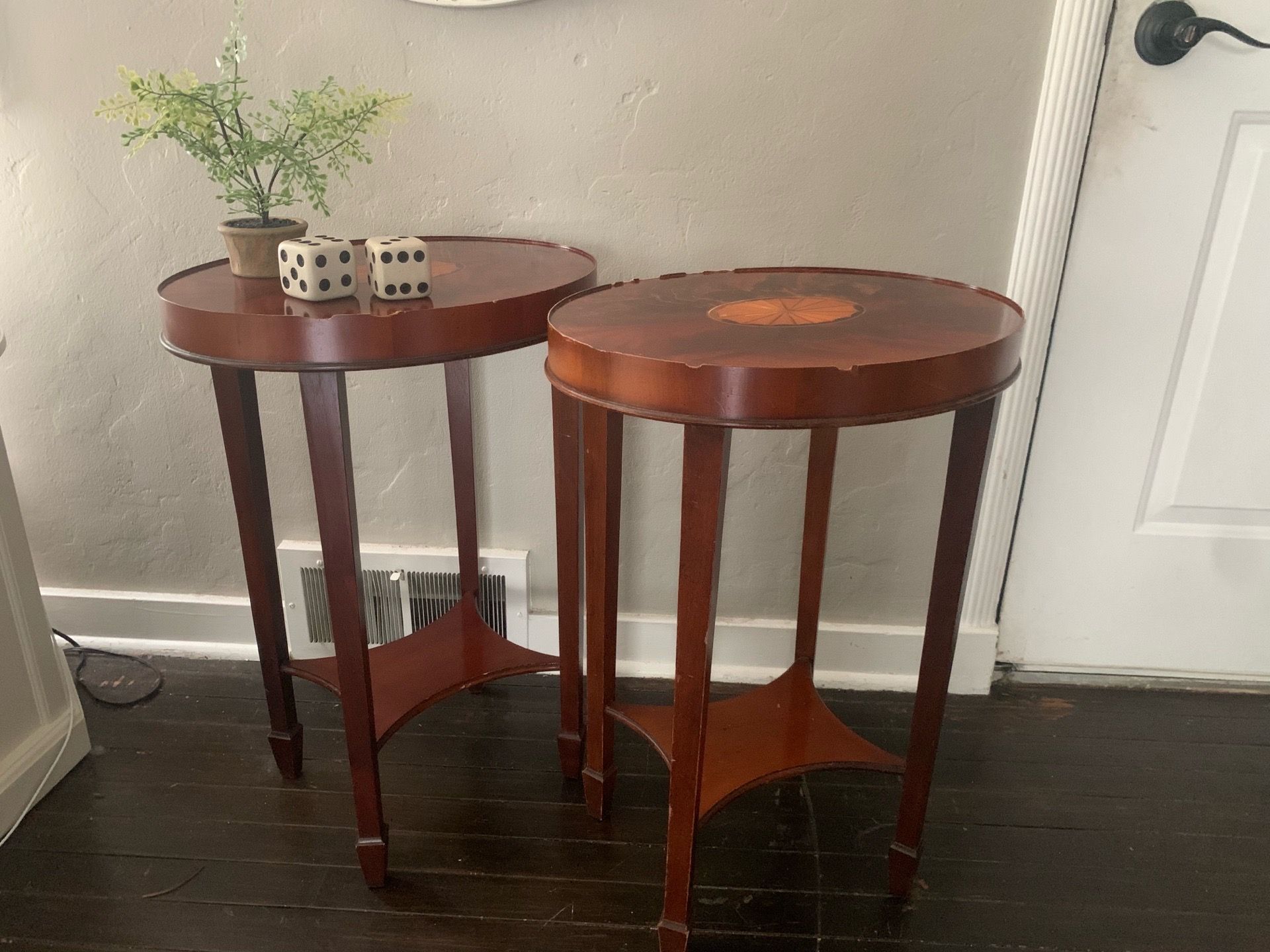 Vintage MCM End Side Hekman Tables Set Mid Century Modern