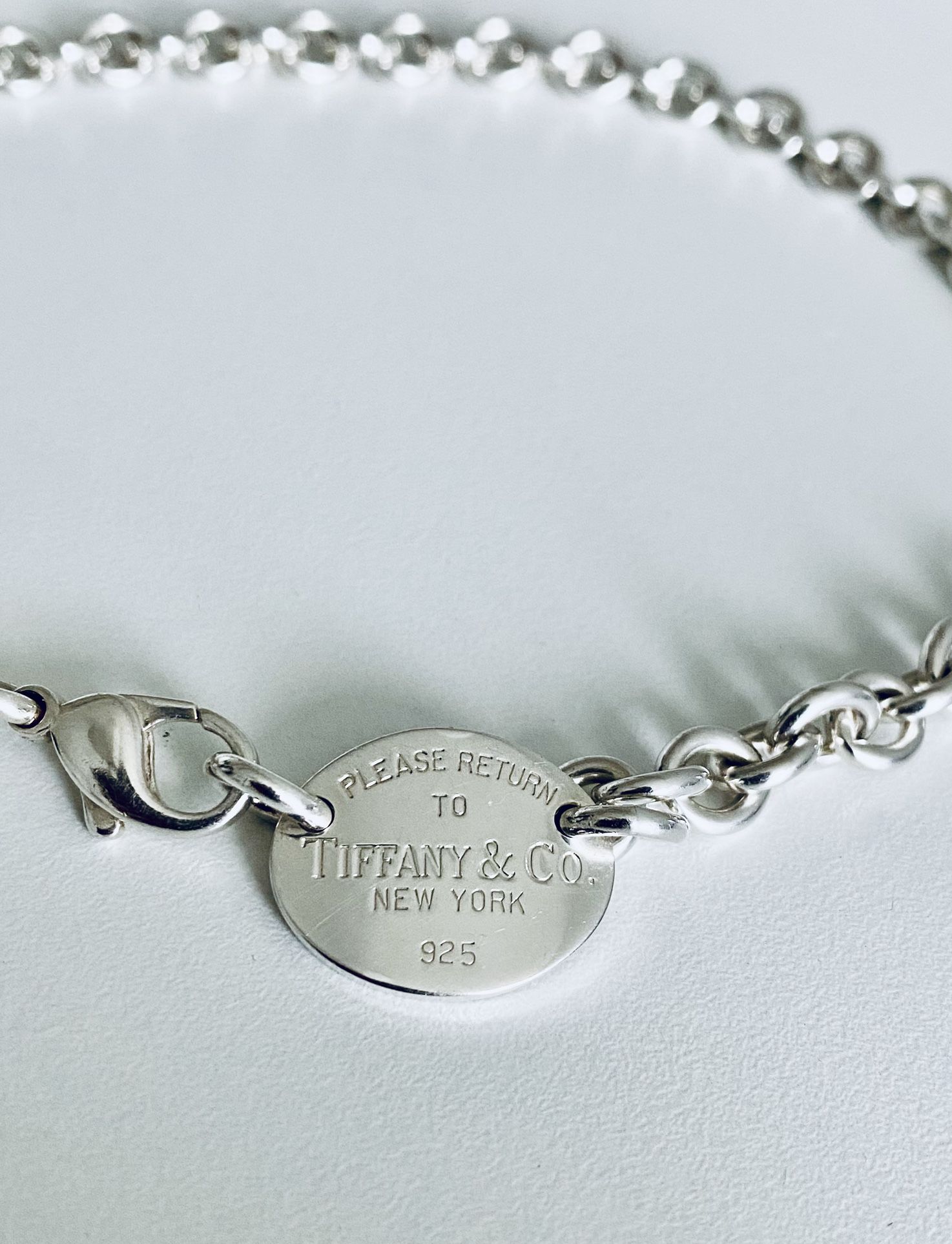 Return To Tiffany Collection Oval Tag Necklace 