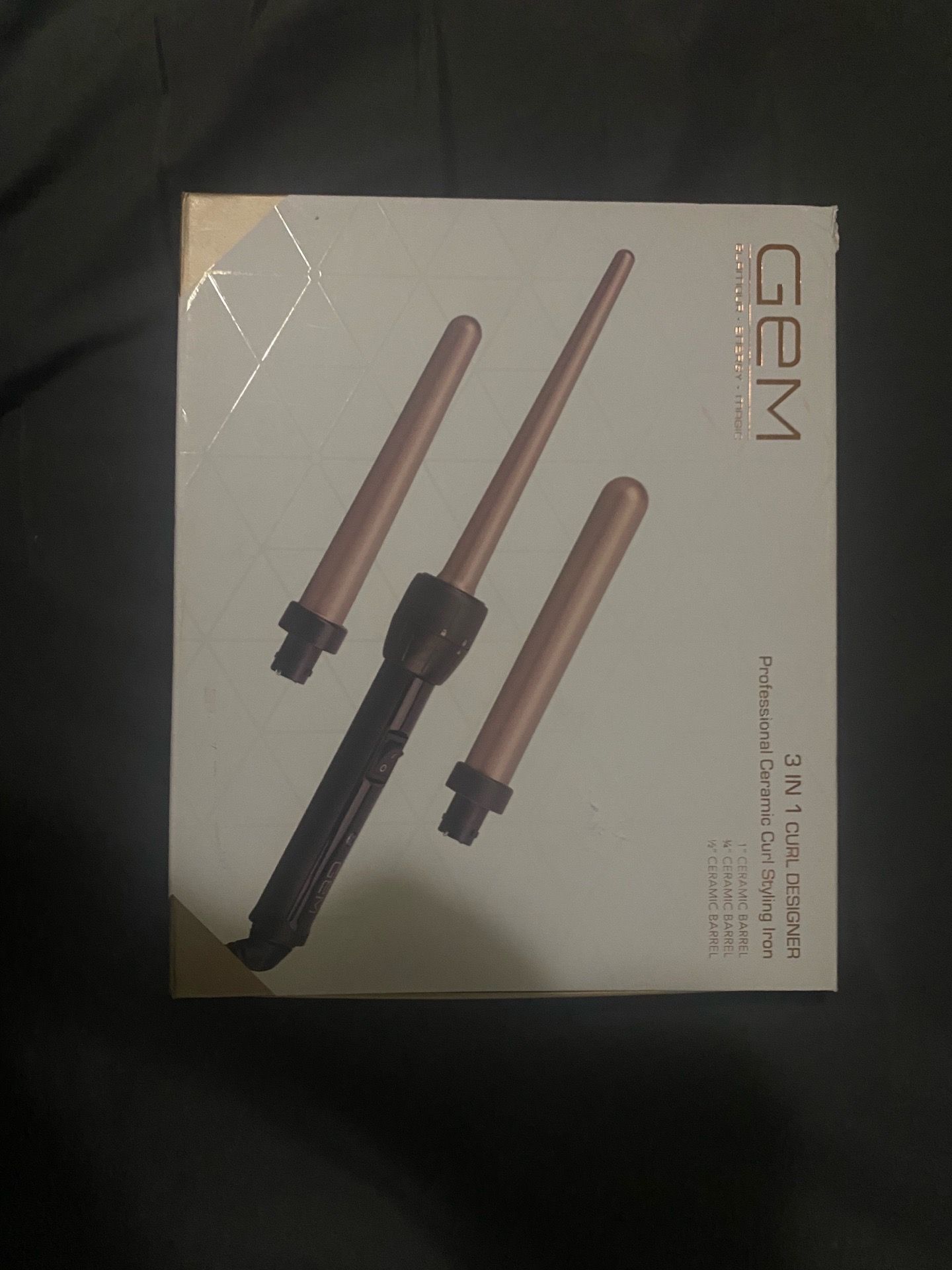 GEM 3 in 1 hair curling wand