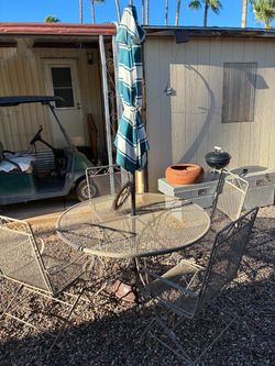 Rod iron table