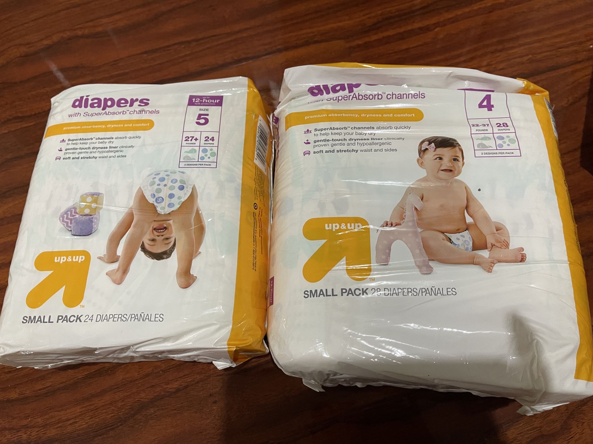 Size 4 + Size 5 Diapers
