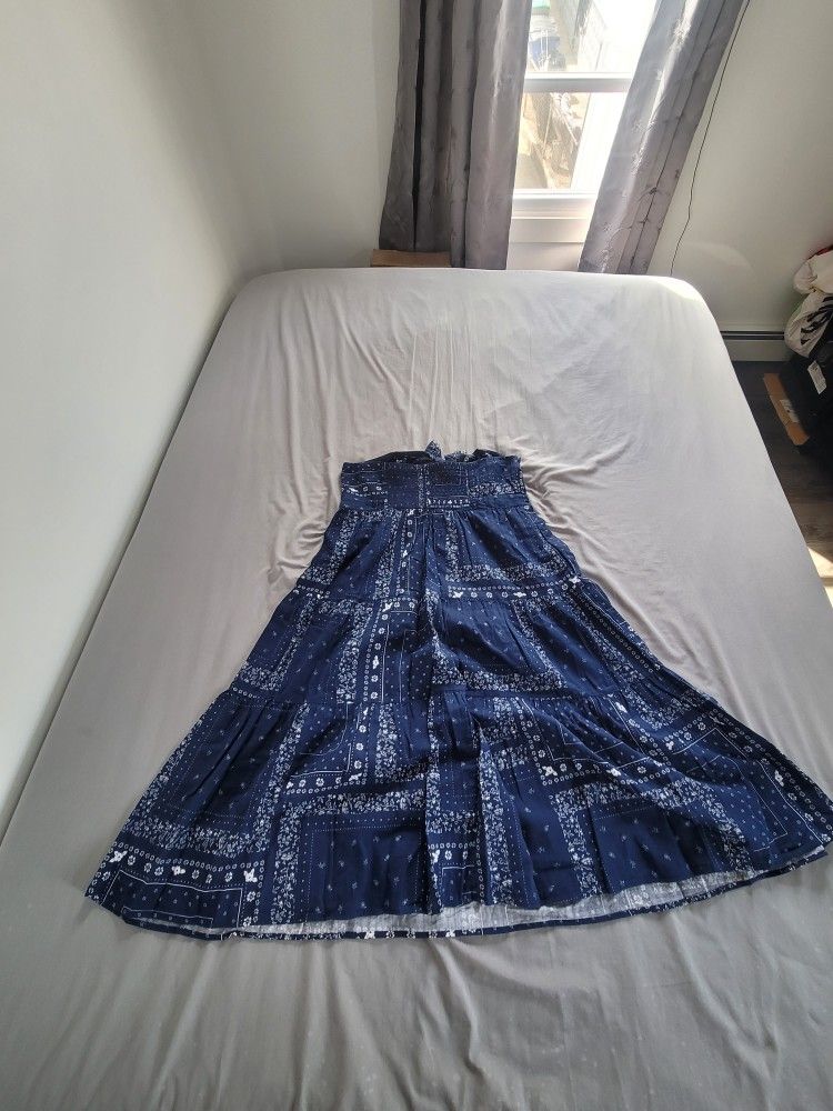 Women's Universal Thread Paisel Print Strapless Sun Dress