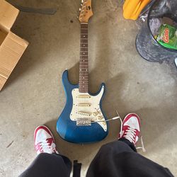 Blue Electric Guitar