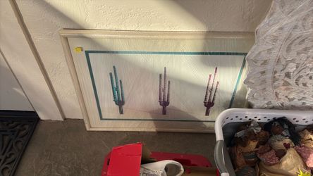 Southwest framed picture/saguaro