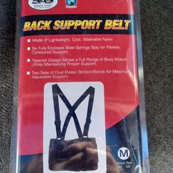 Back support belt size M $10.