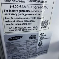 Side By Side Samsung Refrigerator 